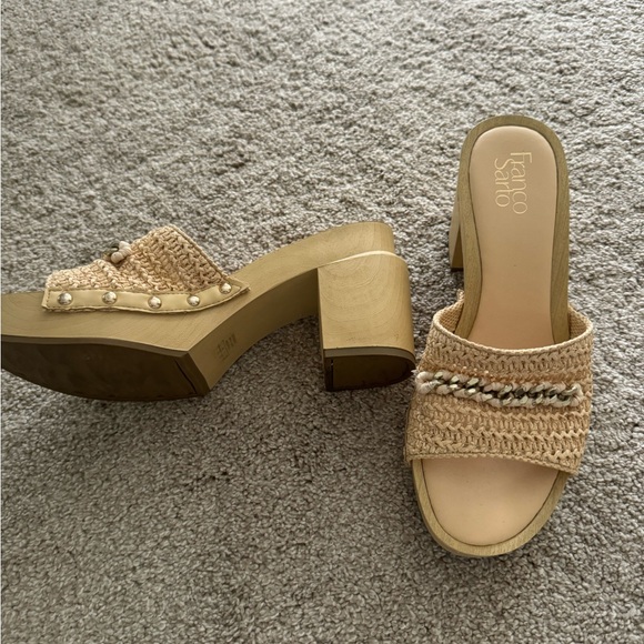 Franco Sarto block heal slide in. Size 9! Only worn one time - Picture 2 of 6